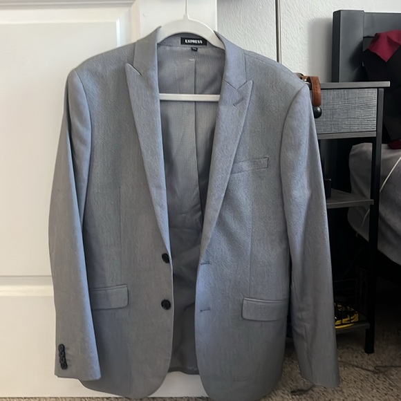 Grey Express Suit Jacket. Size 36s Extra Slim - Picture 3 of 4